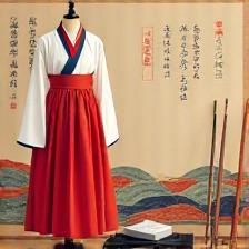 Colorful Hanbok and calligraphy kit for Culture Workshop